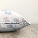 - Print - Realhomes Bebek Ayıcık Temalı Dijital Baskılı Özel Tasarım Modern Raşel Kadife Yastık Kırlent Kılıfı Realhomes