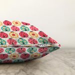 - Sonil-K1332-Gorsel-2 - Realhomes  Rengarenk Uğur Böcekleri Desenli Dijital Baskılı Özel Tasarım Modern Raşel Kadife Yastık Kırlent Kılıfı Realhomes