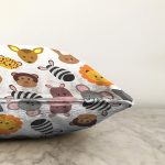 - Sonil-K1335-Gorsel-2 - Realhomes  Çocuk Odası Sevimli Hayvanlar Desenli Dijital Baskılı Özel Tasarım Modern Raşel Kadife Yastık Kırlent Kılıfı Realhomes