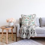 - Sonil-K1336-Gorsel-1 - Realhomes  Sevimli Zürafa Ve Maymun Desenli Dijital Baskılı Özel Tasarım Modern Raşel Kadife Yastık Kırlent Kılıfı Realhomes