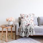 - Sonil-K1364-Gorsel-1 - Realhomes  Kuş Ve Çiçek Desenli Dijital Baskılı Özel Tasarım Modern Raşel Kadife Yastık Kırlent Kılıfı Realhomes