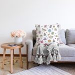 Bebek Oyuncakları Motifli Dijital Baskılı Özel Tasarım Modern Raşel Kadife Yastık Kırlent Kılıfı Realhomes