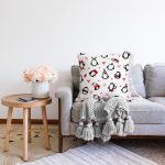 - Print - Realhomes  Sevimli Penguen Motifli Dijital Baskılı Özel Tasarım Modern Raşel Kadife Yastık Kırlent Kılıfı Realhomes