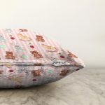 - полосфонбесшов - Realhomes  Sevimli Ayıcık Ve Tavşan Motifli Dijital Baskılı Özel Tasarım Modern Raşel Kadife Yastık Kırlent Kılıfı Realhomes