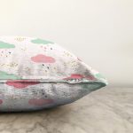 - clouds1 - Realhomes  Renkli Bulut Motifli Dijital Baskılı Özel Tasarım Modern Raşel Kadife Yastık Kırlent Kılıfı Realhomes