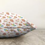 - Print - Realhomes  Sevimli Ayıcık Desenli Dijital Baskılı Özel Tasarım Modern Raşel Kadife Yastık Kırlent Kılıfı Realhomes