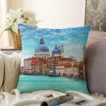 - Sonil-K140-Gorsel - Realhomes Mavi Gökyüzü Deniz Desenli Dijital Baskılı Dekoratif Modern Raşel Kadife Yastık Kırlent Kılıfı Realhomes