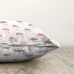 - Sonil-K1403-Gorsel-2 - Realhomes Sevimli Yağmur Bulutları Desenli Dijital Baskılı Özel Tasarım Modern Şönil Yastık Kırlent Kılıfı Realhomes