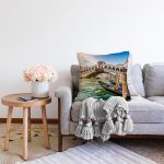 - Sonil-K142-Gorsel-1 - Realhomes  Köprü Ve Kayıkçı Desenli Dijital Baskılı Dekoratif Modern Şönil Yastık Kırlent Kılıfı Realhomes