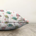 - Sonil-K1423-Gorsel-2 - Realhomes  Kalp Ve Baykuş Desenli Dijital Baskılı Özel Tasarım Modern Raşel Kadife Yastık Kırlent Kılıfı Realhomes