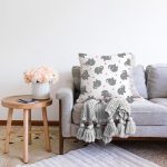 Gri Fil Desenli Dijital Baskılı Özel Tasarım Modern Raşel Kadife Yastık Kırlent Kılıfı Realhomes