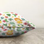 - Sonil-K1427-Gorsel-2 - Realhomes Orman Temalı Sevimli Hayvanlar Desenli Dijital Baskılı Özel Tasarım Modern Raşel Kadife Yastık Kırlent Kılıfı Realhomes