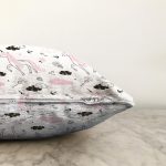 Unicorn Desenli Dijital Baskılı Özel Tasarım Modern Raşel Kadife Yastık Kırlent Kılıfı Realhomes