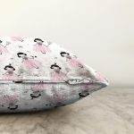 - seamless pattern - Realhomes Peri Prenses Motifli Dijital Baskılı Özel Tasarım Modern Raşel Kadife Yastık Kırlent Kılıfı Realhomes