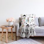 Vahşi Orman Temalı Dijital Baskılı Özel Tasarım Modern Raşel Kadife Yastık Kırlent Kılıfı Realhomes