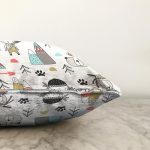 Vahşi Orman Temalı Dijital Baskılı Özel Tasarım Modern Raşel Kadife Yastık Kırlent Kılıfı Realhomes