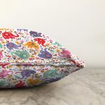 - Basic RGB - Realhomes  Rengarenk Fil Desenli Dijital Baskılı Özel Tasarım Modern Raşel Kadife Yastık Kırlent Kılıfı Realhomes