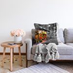 Çiçekçi Dükkanı Desenli Dijital Baskılı Dekoratif Modern Şönil Yastık Kırlent Kılıfı Realhomes