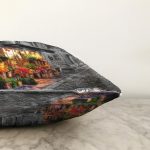 Çiçekçi Dükkanı Desenli Dijital Baskılı Dekoratif Modern Şönil Yastık Kırlent Kılıfı Realhomes