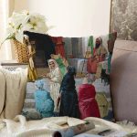 - Sonil-K1521-Gorsel - Realhomes Osmanlı Temalı Tasarım Dijital Baskılı Dekoratif Modern Raşel Kadife Yastık Kırlent Kılıfı Realhomes