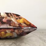 Osmanlı Motifli Dijital Baskılı Dekoratif Modern Raşel Kadife Yastık Kırlent Kılıfı Realhomes