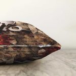 - Vintage collage - Realhomes  Kağıt Üzerinde Çiçek Ve Anahtar Desenli Dijital Baskılı Dekoratif Modern Raşel Kadife Yastık Kırlent Kılıfı Realhomes