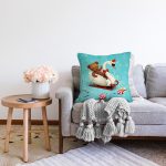 - Sonil-K195-Gorsel-1 - Realhomes  Sevimli Ayıcık Desenli Dijital Baskılı Dekoratif Modern Raşel Kadife Yastık Kırlent Kılıfı Realhomes