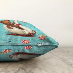 - Sonil-K195-Gorsel-2 - Realhomes  Sevimli Ayıcık Desenli Dijital Baskılı Dekoratif Modern Raşel Kadife Yastık Kırlent Kılıfı Realhomes