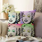 - Sonil-K196-Gorsel - Realhomes  Marilyn Monroe Motifli Dijital Baskılı Dekoratif Raşel Kadife Yastık Kırlent Kılıfı Realhomes
