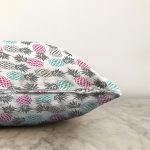 - Sonil-K2014-Gorsel-2 - Realhomes Beyaz Zeminde Ananas Motifli Dijital Baskılı Dekoratif Raşel Kadife Yastık Kırlent Kılıfı Realhomes