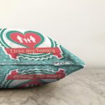 I Love My Family Aile Temalı Dijital Baskılı Dekoratif Raşel Kadife Yastık Kırlent Kılıfı Realhomes