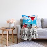 Kokteyl ve Plaj Özel Tasarım Modern Dijital Baskılı Raşel Kadife Yastık Kırlent Kılıfı Realhomes