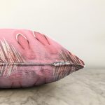 - Sonil-K3014-Gorsel-2 - Realhomes Pembe Gold Terlik Tasarımlı Dijital Baskılı Raşel Kadife Yastık Kırlent Kılıfı Realhomes