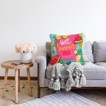 - Sonil-K3098-Gorsel-1 - Realhomes  Hello Summer Özel Tasarımlı Modern Dijital Raşel Kadife Yastık Kırlent Kılıfı Realhomes