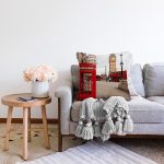 Telefon Kulübesi Motifli Dijital Baskılı Dekoratif Şönil Yastık Kırlent Kılıfı Realhomes