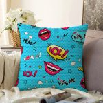 - Sonil-K3282-Gorsel - Realhomes Popart Desenli Özel Tasarımlı Dijital Baskılı Modern Raşel Kadife Yastık Kırlent Kılıfı Realhomes