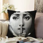 - Sonil-K3391-Gorsel - Realhomes  Fornasetti Profumi: Scented Candle Modern Raşel Kadife Yastık Kırlent Kılıfı Realhomes