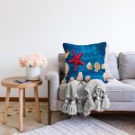 - Sonil-K3419-Gorsel-1 - Realhomes Mavi Zeminli Deniz Yıldızı Dijital Baskılı Modern Raşel Kadife Yastık Kırlent Kılıfı Realhomes