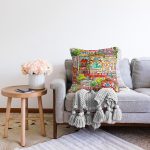 Rengarenk Evler Özel Tasarımlı Modern Kumaş Raşel Kadife Yastık Kırlent Kılıfı Realhomes