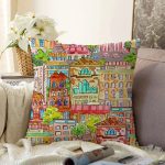 Rengarenk Evler Özel Tasarımlı Modern Kumaş Raşel Kadife Yastık Kırlent Kılıfı Realhomes