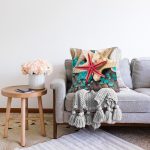 - Sonil-K3434-Gorsel-1 - Realhomes  Renkli Deniz Yıldızları Özel Tasarımlı Modern Raşel Kadife Yastık Kırlent Kılıfı Realhomes