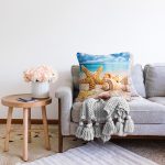 - Sonil-K3436-Gorsel-1 - Realhomes Deniz Yıldızı Midyeler Özel Tasarımlı Modern Raşel Kadife Yastık Kırlent Kılıfı Realhomes