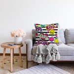 - Sonil-K3454-Gorsel-1 - Realhomes Realhomes Kiss Love Pop Art Tasarımlı Dijital Baskılı Modern Raşel Kadife Yastık Kırlent Kılıfı Realhomes