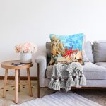 - Sonil-K3455-Gorsel-1 - Realhomes Kırmızı Deniz Yıldızı Özel Tasarımlı Dijital Baskılı Modern Raşel Kadife Yastık Kırlent Kılıfı Realhomes