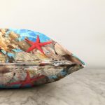 - Sonil-K3455-Gorsel-2 - Realhomes Kırmızı Deniz Yıldızı Özel Tasarımlı Dijital Baskılı Modern Raşel Kadife Yastık Kırlent Kılıfı Realhomes