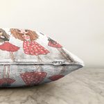 Best Friends Özel Tasarım Dijital Baskılı Modern Raşel Kadife Yastık Kırlent Kılıfı Realhomes