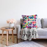 - Sonil-K3460-Gorsel-1 - Realhomes Modern Renkli Üçgen Tasarımlı Dijital Baskılı Modern Raşel Kadife Yastık Kırlent Kılıfı Realhomes