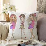 - Sonil-K3463-Gorsel - Realhomes  Best Friends Özel Tasarımlı Modern Raşel Kadife Yastık Kırlent Kılıfı Realhomes