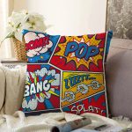 - Sonil-K3464-Gorsel - Realhomes Modern Pop Art Tasarımlı Dijital Baskılı Modern Raşel Kadife Yastık Kırlent Kılıfı Realhomes