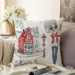 - Sonil-K3473-Gorsel - Realhomes  Amsterdam Temalı Özel Tasarım Dijital Baskılı Modern Raşel Kadife Yastık Kırlent Kılıfı Realhomes